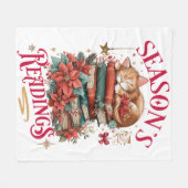 Season's Readings Cozy Kitten  Fleecedecke (Vorderseite (Horizontal))
