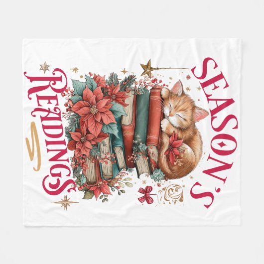 Season's Readings Cozy Kitten  Fleecedecke (Vorderseite (Horizontal))