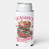 Season's Readings Cozy Kitten Selters Dosenkühler (Seltzer Vorderseite)