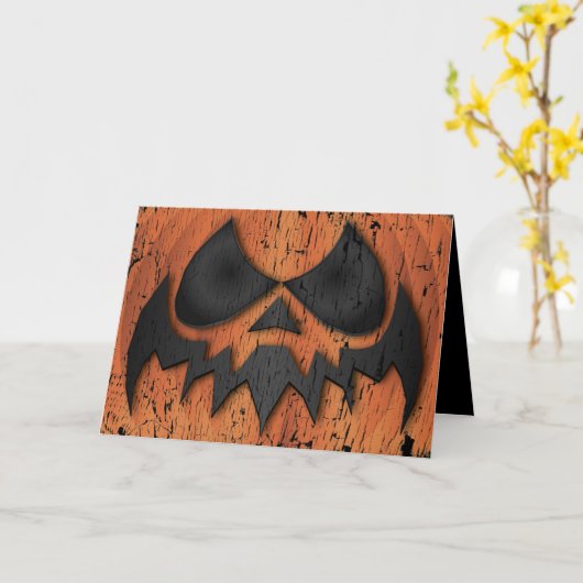 Seasons Screamings Halloween Pumpkin Karte (Gelbe Blume)