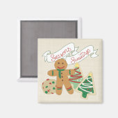 Seasons Sweetings | Lebkuchen Magnet (Vorderseite/Rückseite)