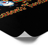 Season's Tweetings Funny Christmas Birdwatcher Squ Poster (Ecke)