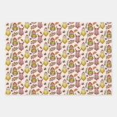 Seasons Tweetings Niedlich Bird Weihnachtsmuster Geschenkpapier Set (Vorderseite)