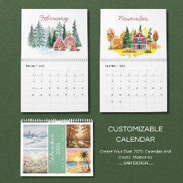 Seasons Watercolor 2026 Calendar | Artistic Nature Kalender