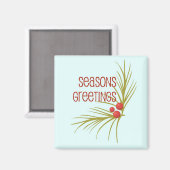 SeasonsGreetings Magnet (Vorderseite/Rückseite)