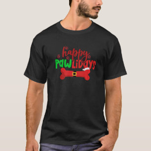 Seasonu2019s Gruß glückliche Pawlidays für Hunde T-Shirt