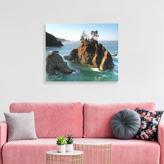 Seastack, Samuel Boardman State Park, Brookings, Leinwanddruck (Insitu (Wohnzimmer))