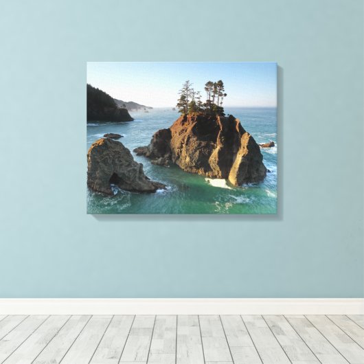 Seastack, Samuel Boardman State Park, Brookings, Leinwanddruck (Insitu (Holzboden))