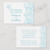 Seastar Blue & White Begleitkarte (Vorne/Hinten)