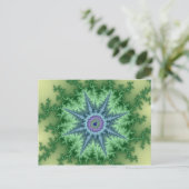 Seastar - Fraktal Postkarte (Stehend Vorderseite)