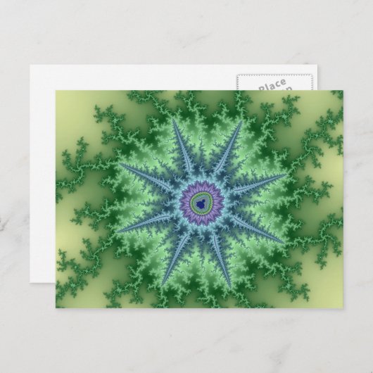 Seastar - Fraktal Postkarte (Vorne/Hinten)