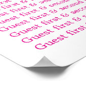 Seastar Seesterne Hochzeitstich Tischplaner 1-9 Poster (Ecke)