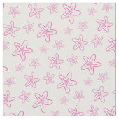Seastar Seesterne zeichne rosa, weiße Stoffe (Nahaufnahme)