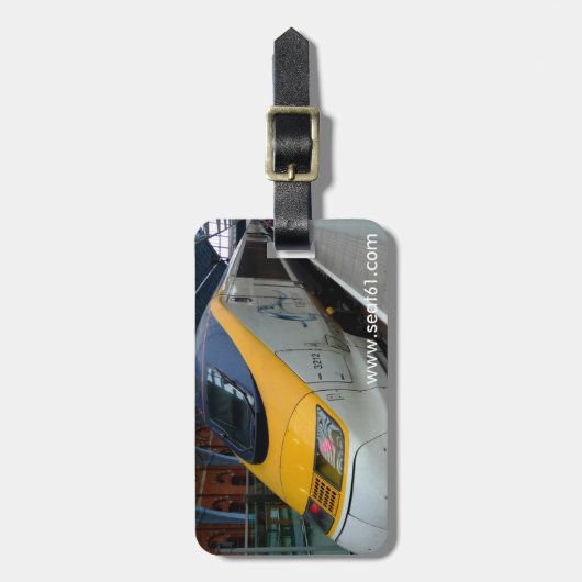 Seat61 Eurostar Gepäckaufkleber Gepäckanhänger (Vorderseite vertikal)