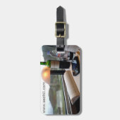 Seat61 TGV Gepäckaufkleber Gepäckanhänger (Vorderseite vertikal)