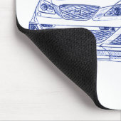 Seat Ibiza Franc 2010 Mousepad (Ecke)