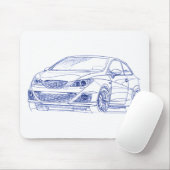 Seat Ibiza Franc 2010 Mousepad (Mit Mouse)