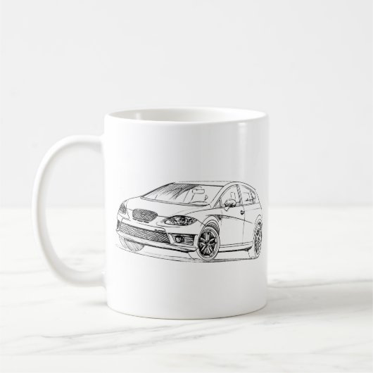 Seat Leon Cupra 2009 Kaffeetasse (Links)