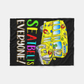 Seatbelts Everyone Fun Magic School Bus Driver Job Fleecedecke (Vorderseite (Horizontal))