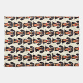 Seated Dachshund Kitchen Towels Geschirrtuch (Horizontal)