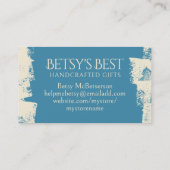 Seatercolor Nähgarn für nahtlose Vogelgrippe Visitenkarte (Rückseite)