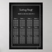 Seating Chart 12 Tables 96 Gästekarte Poster (Vorne)