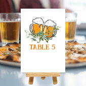 Seating Chart Baby Brauen Babydusche Tischnummer