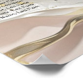 Seating Chart | Ethereal Shoreline Teal Ocean Poster (Ecke)