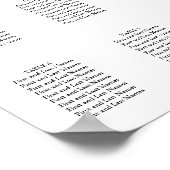 Seating Chart Gold Geometric Pink Floral Med 60 Poster (Ecke)