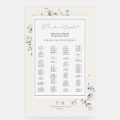 Seating Chart Ivory ID1102 für empfindliche Wildbl Acrylschild (Vorderseite)