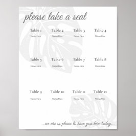 Seating Chart Print, Value Poster Paper (Matte)