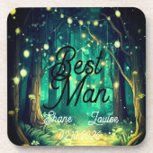 Seating Name Tag Wedding Getränkeuntersetzer (Vorderseite)