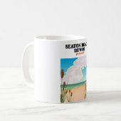Seaton Beach Dorset Reiseplakat Kaffeetasse (Vorderseite Links)