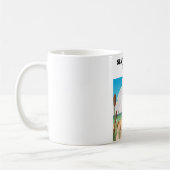 Seaton Beach Dorset Reiseplakat Kaffeetasse (Links)