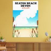 Seaton Beach Dorset Reiseplakat Leinwanddruck (Insitu (Wohnzimmer))