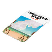 Seaton Beach Dorset Reiseplakat Magnet (Linke Seite)