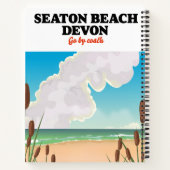 Seaton Beach Dorset Reiseplakat Notizblock (Rückseite)