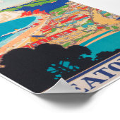 Seaton, Devon United Kingdom Vintage Travel Poster (Ecke)