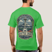 Seattle 2026 Weltmeisterschaft Austragungsort Vint T-Shirt (Rückseite)