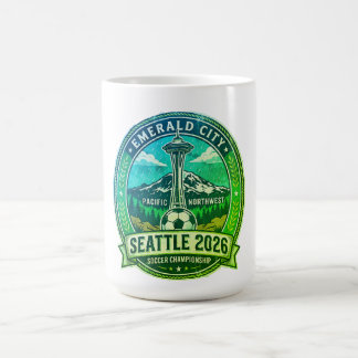 Seattle 2026 World Cup Host City Vintage Football  Kaffeetasse