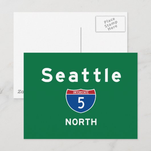 Seattle 5 postkarte (Vorne/Hinten)