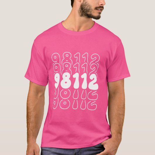 Seattle 98112 Washington WA Zipcode T-Shirt (Vorderseite)