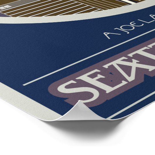 Seattle Abend Print Poster (Ecke)