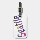 Seattle-amerikanischer Unabhängigkeitstag Gepäckanhänger (Vorderseite vertikal)