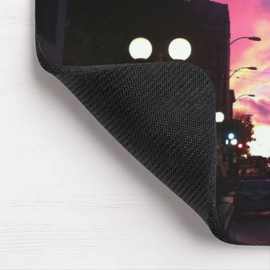 Seattle an der Dämmerung Mousepad (Ecke)