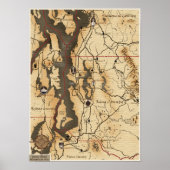 Seattle Area Map Poster (Vorne)