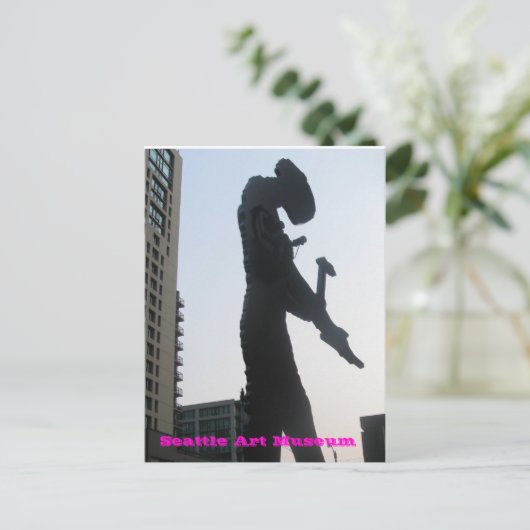 Seattle Art Museum - Hammering Man Postkarte (Stehend Vorderseite)