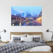 Seattle at Dawn Leinwanddruck (Insitu (Schlafzimmer))