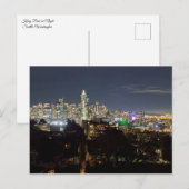 Seattle at Night Feiertagspostkarte (Vorne/Hinten)