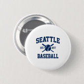 Seattle Baseball Athletic Vintage Sportteam Fan Button (Vorne & Hinten)